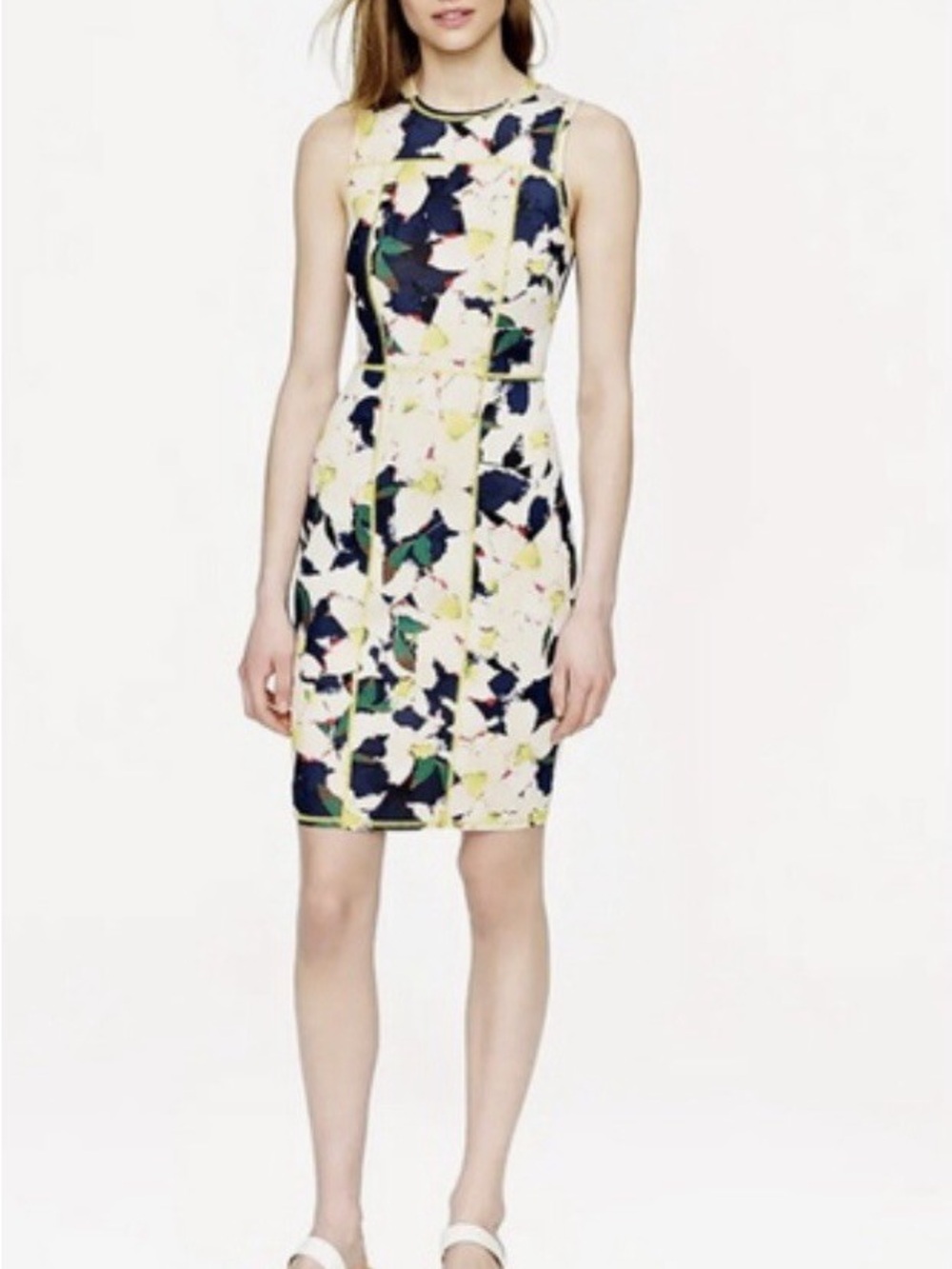 J.Crew Floral Cove Surf Neoprene Shift Dress